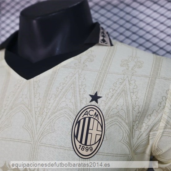 Nuevo Tailandia 4ª   Jugadores Camiseta AC Milan 23/24 Amarillo Baratas